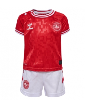 Danimarca Maglia Gara Casa Repliche Europei 2024 Bambino